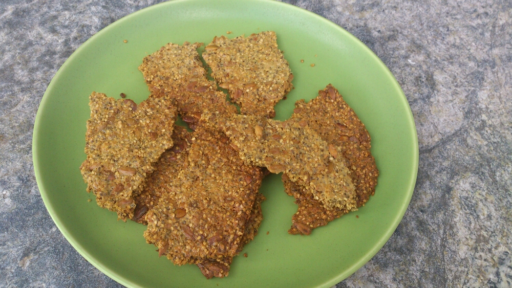 Glutenfritt knäckebröd.